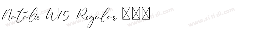 Natalie W15 Regular字体转换